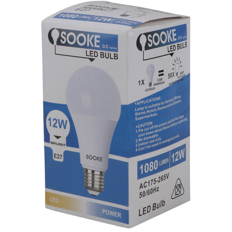 لامپ حبابی LED سوکی Sooke E27 12W