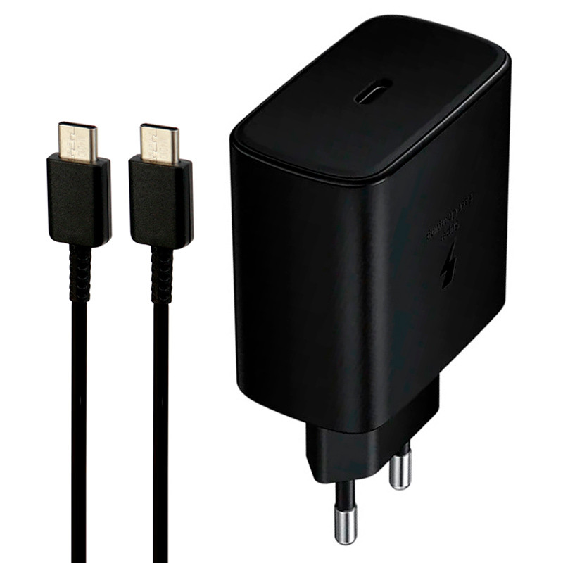 شارژر دیواری فست شارژ Samsung EP-TA800 3A PD 25W Type-C + کابل تبدیل تایپ سی