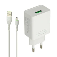 شارژر دیواری فست شارژ ONDA U50&Kit 3A QC 18W + کابل Type-C