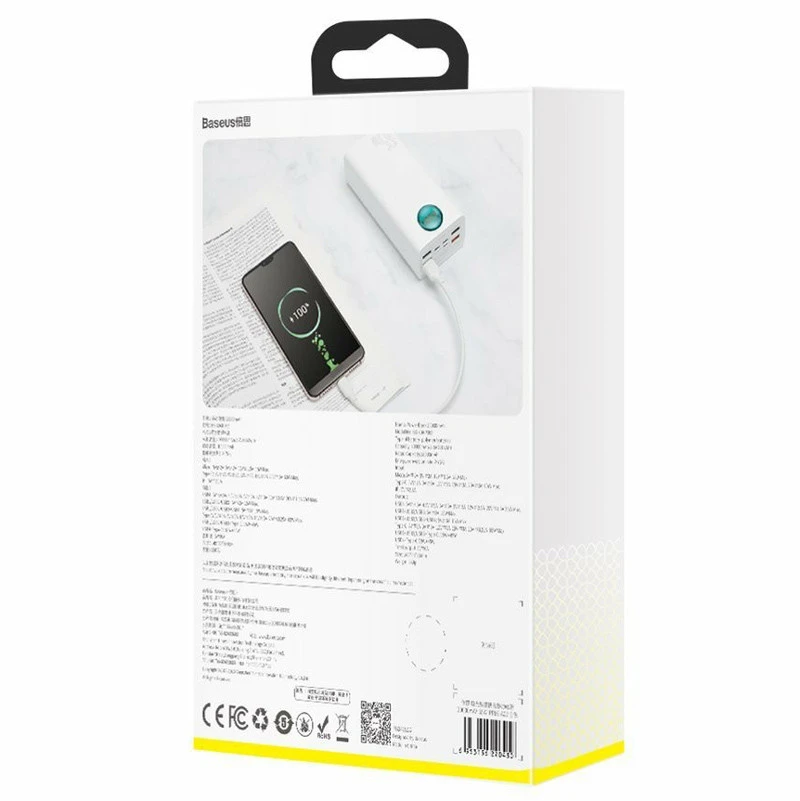 پاور بانک فست شارژ ۳۰۰۰۰ باسئوس Baseus Amblight PPLG-A QC3.0 PD3.0 65W