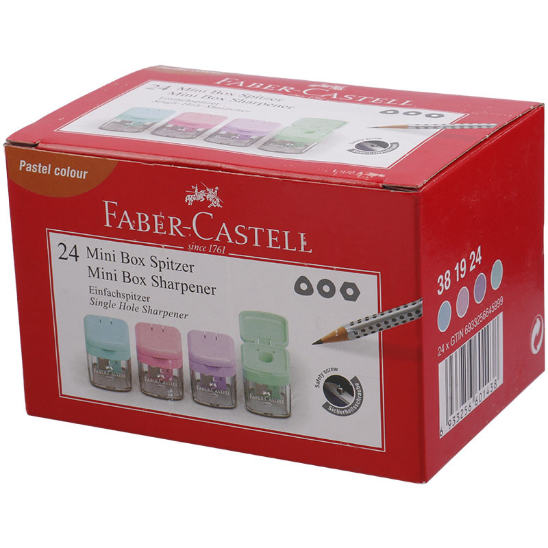 تراش پلاستیکی مخزن دار Faber-Castell Mini Box 381924