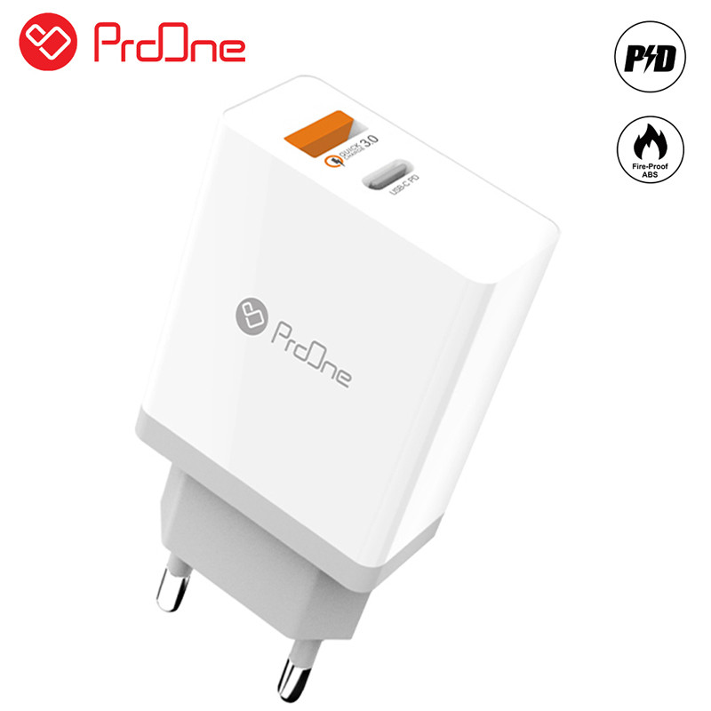 شارژر دیواری 36 وات پرووان PWC510 CH03 QC3 PD 3A