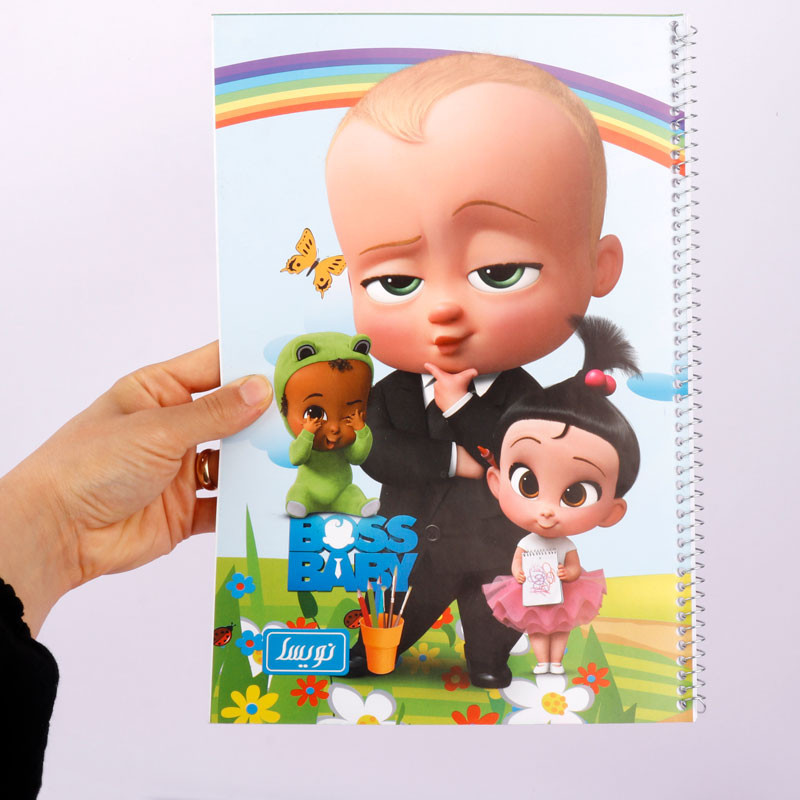 دفتر نقاشی سیمی 20 برگ طرح Boss Baby نویسا