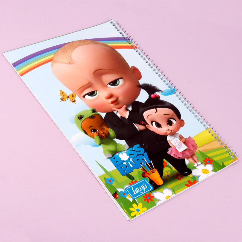 دفتر نقاشی سیمی 20 برگ طرح Boss Baby نویسا