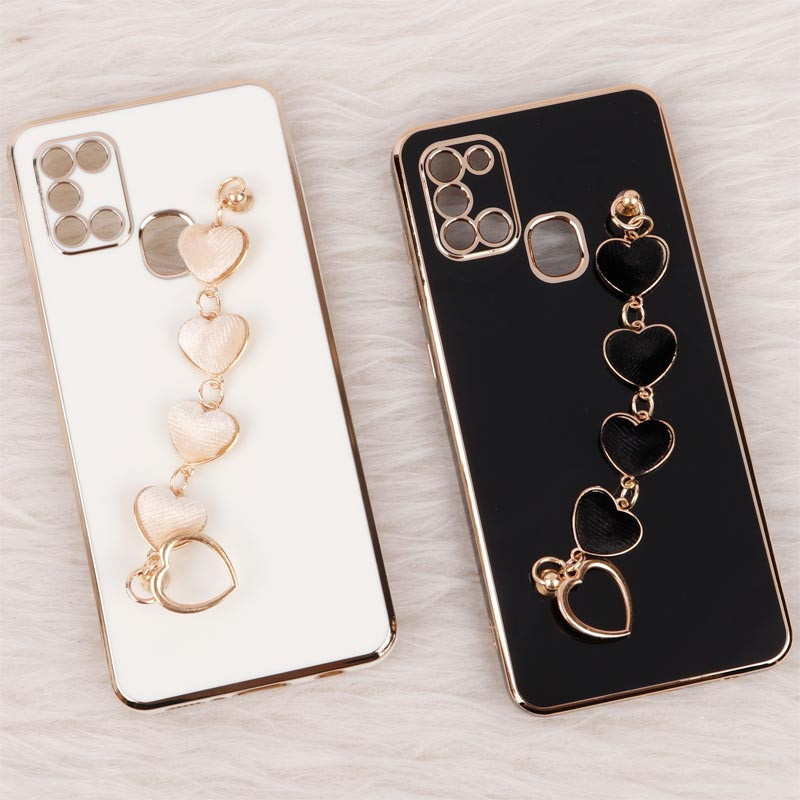 قاب My Case محافظ لنزدار + آویز دستی Samsung Galaxy A21s