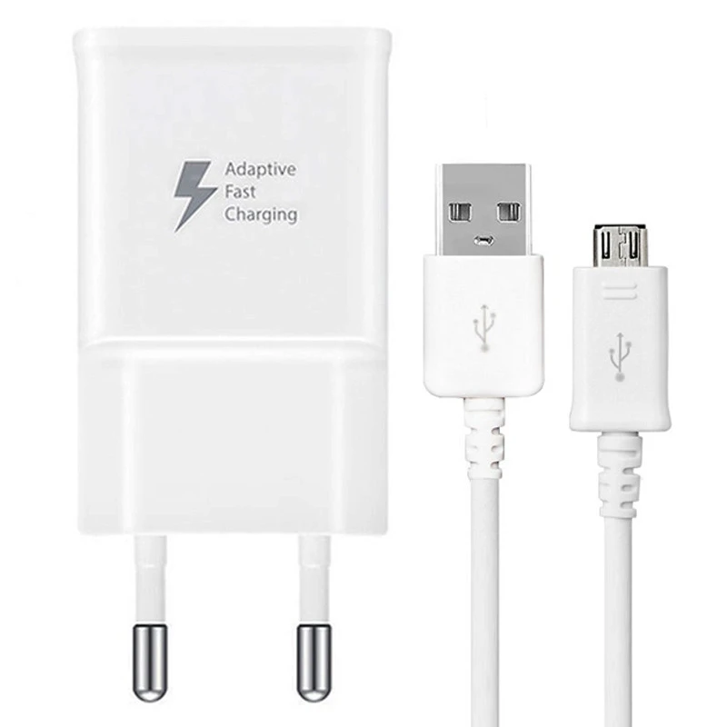 شارژر دیواری Samsung PD 15W 1Port پک سفید + کابل میکرو یو اس بی