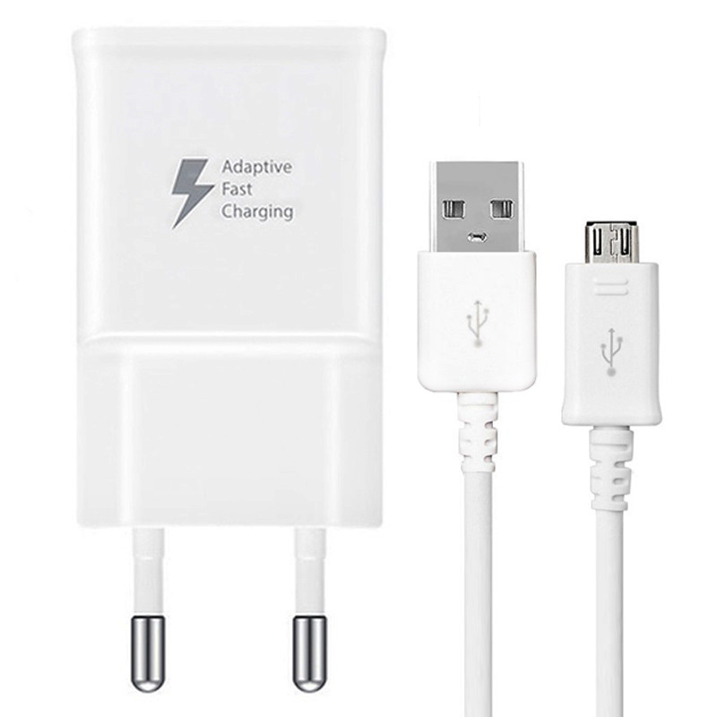 شارژر دیواری Samsung PD 15W 1Port پک سفید + کابل میکرو یو اس بی