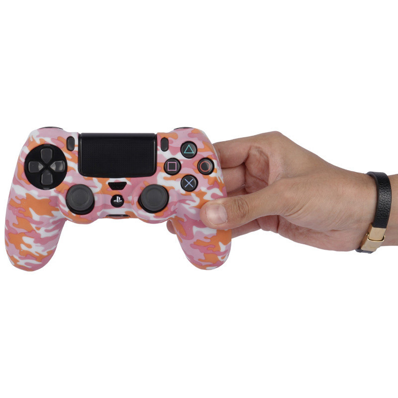 روکش دسته بازی PS4 طرح چریکی صورتی سفید نارنجی