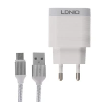 شارژر دیواری فست شارژ LDNIO A303Q QC3 18W + کابل میکرو یو اس بی