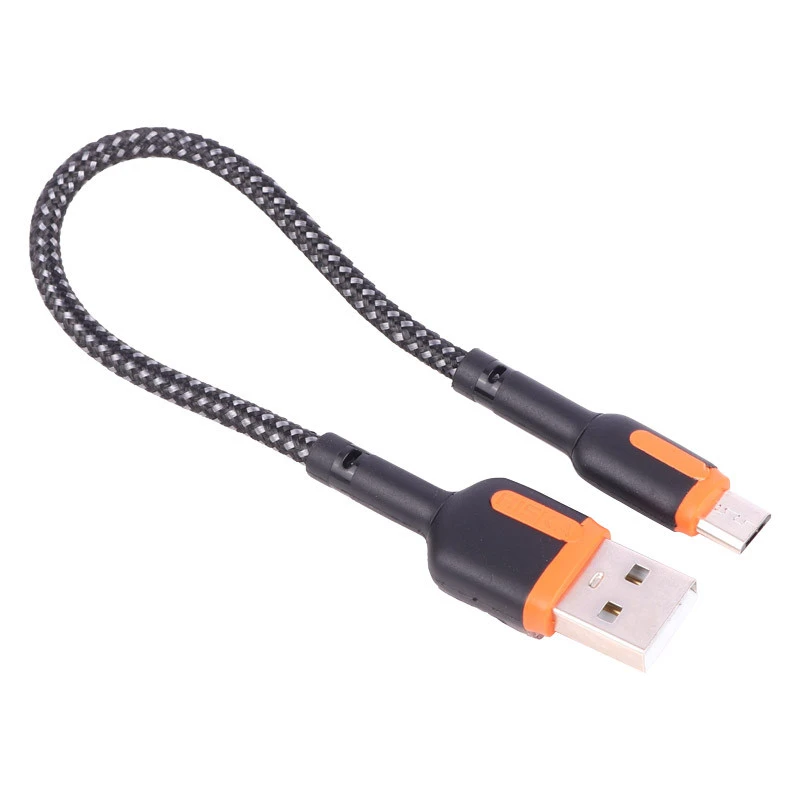 کابل کوتاه میکرو یو اس بی فست شارژ Hiska LX-1020 3A 20cm