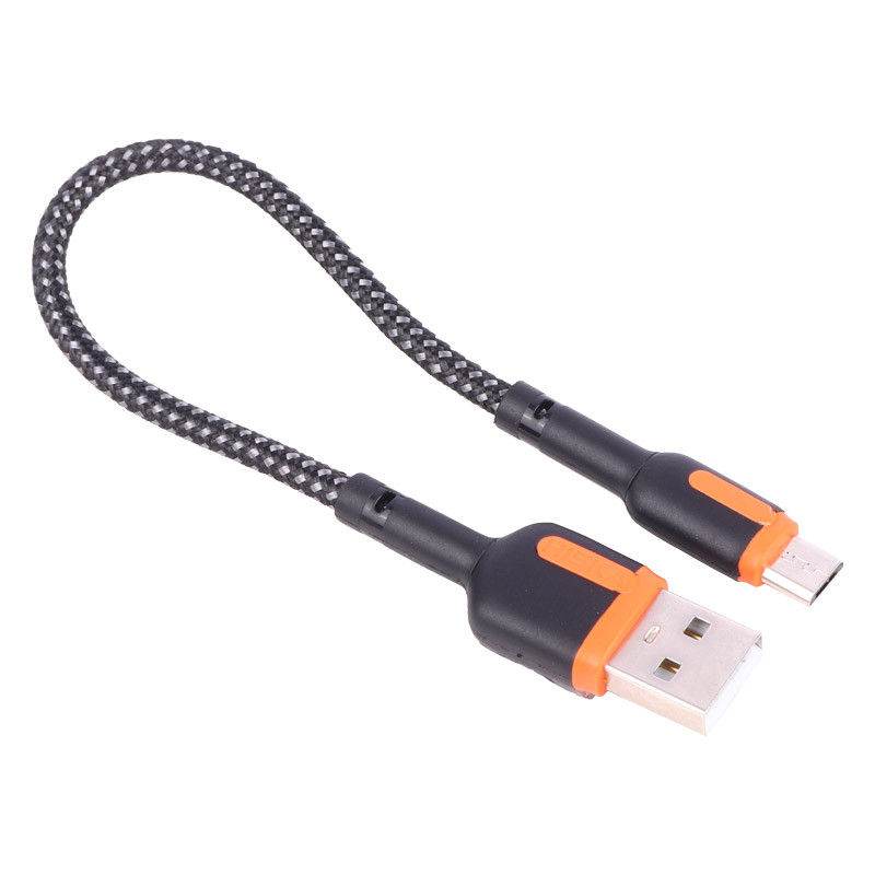 کابل کوتاه میکرو یو اس بی فست شارژ Hiska LX-1020 3A 20cm