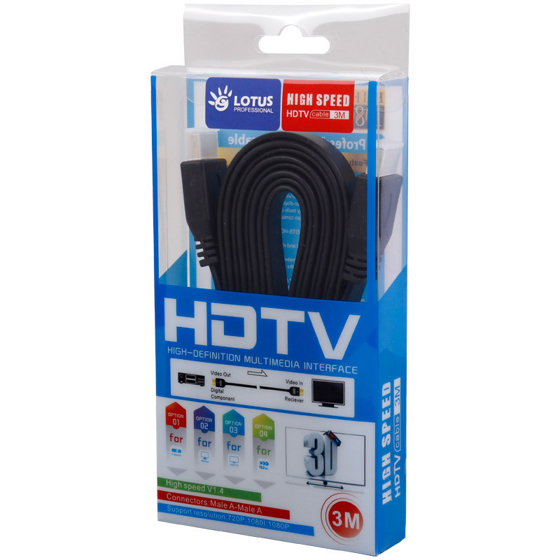 کابل فلت Lotus HDMI 3m