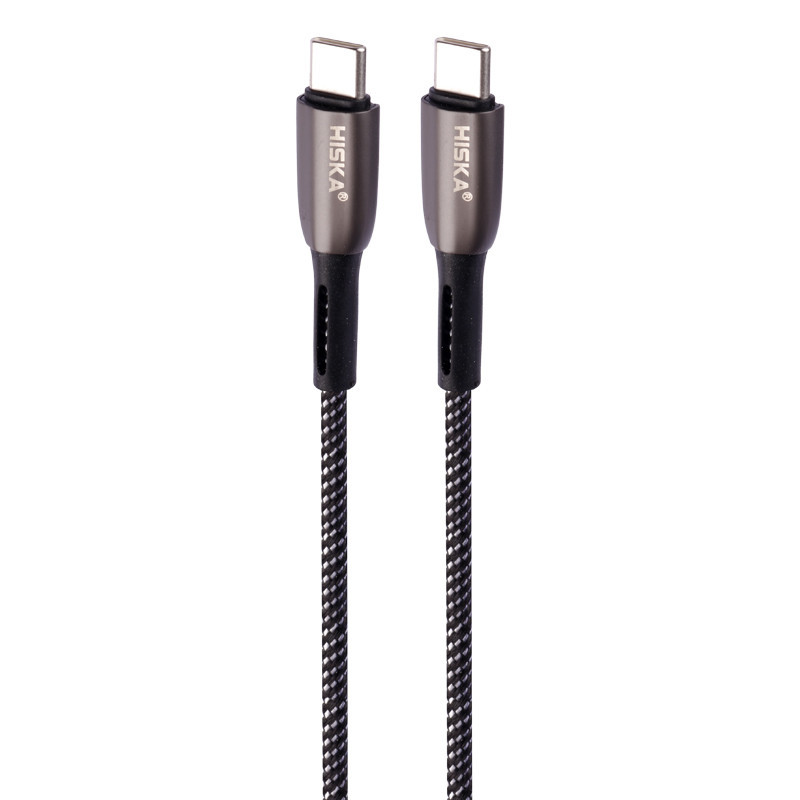 کابل تبدیل فست شارژ Hiska LX-504 Type-C to Type-C PD QC3.0 60W 1m