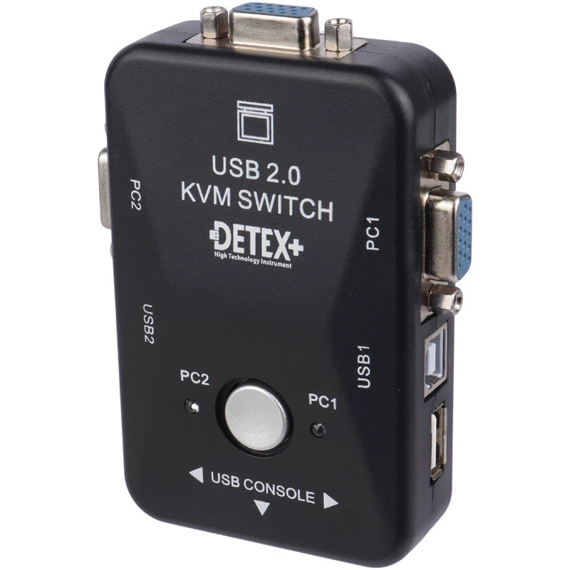 سوییچ Detex+ KVM21UA 2Port KVM