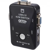 سوییچ Detex+ KVM21UA 2Port KVM