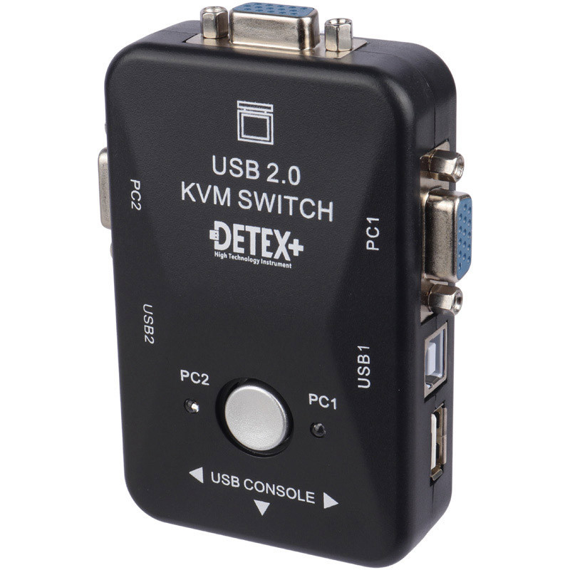 سوییچ Detex+ KVM21UA 2Port KVM