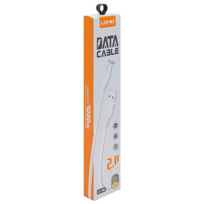 کابل میکرو یو اس بی فست شارژ Ldnio LS-361 2.4A 1m