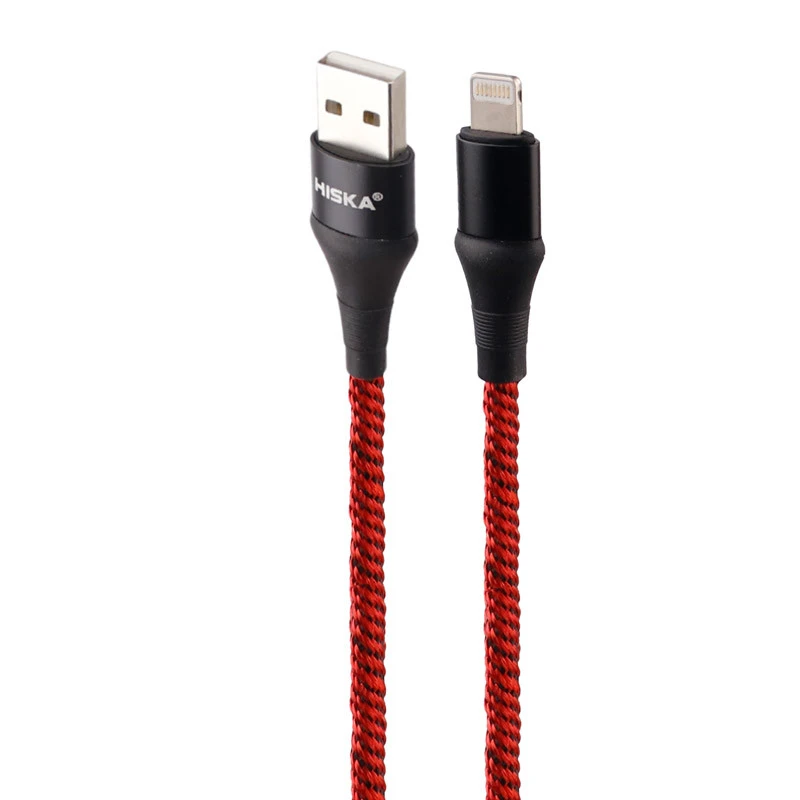 کابل آیفونی فست شارژ Hiska LX-276 2.4A 1m