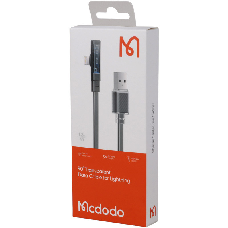 کابل آیفونی فست شارژ Mcdodo CA-341 3A 1.2m یکسر L