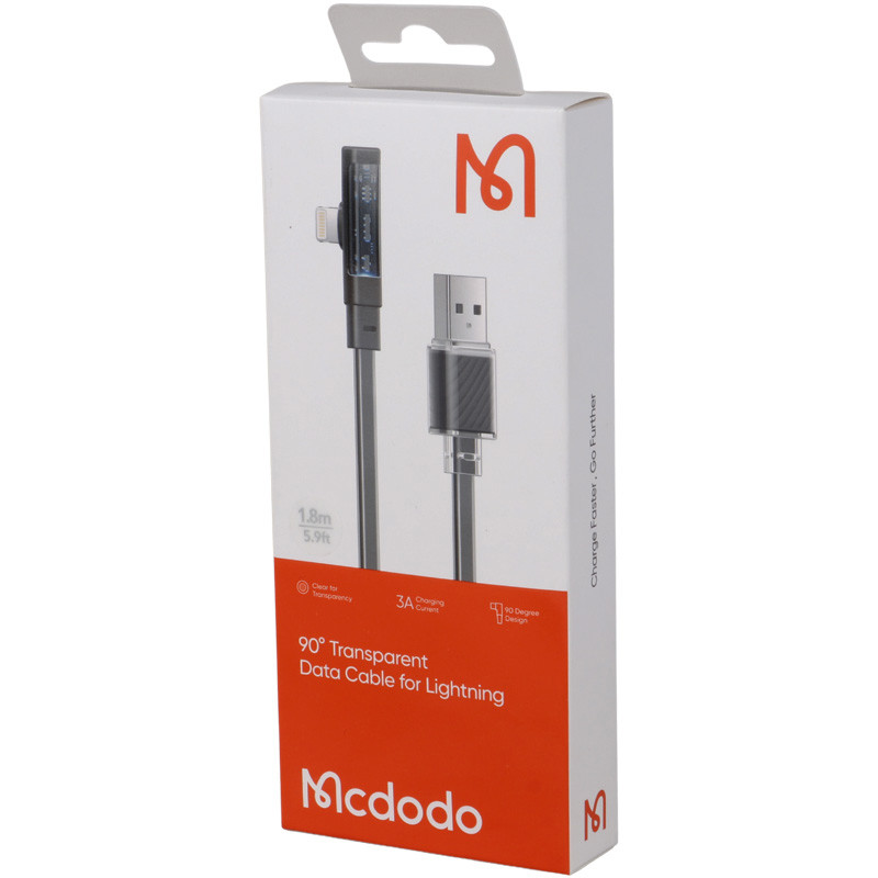 کابل آیفونی فست شارژ Mcdodo CA-341 3A 1.8m یکسر L
