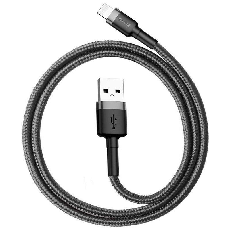 کابل آیفونی فست شارژ Baseus Cafule CALKLF-A 2.4A 50cm