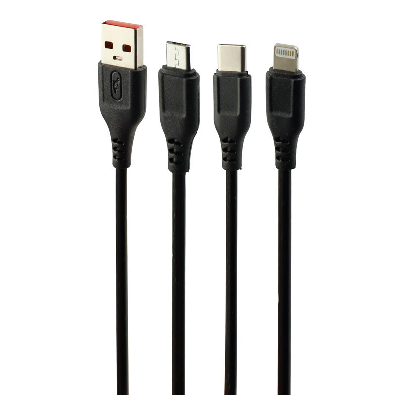 کابل ۳ سر Sky dolphin S61E 2.4A 1.2m