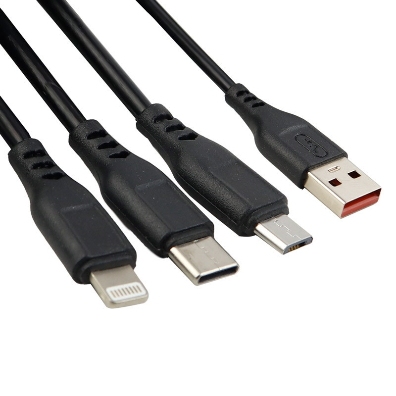 کابل ۳ سر Sky dolphin S61E 2.4A 1.2m