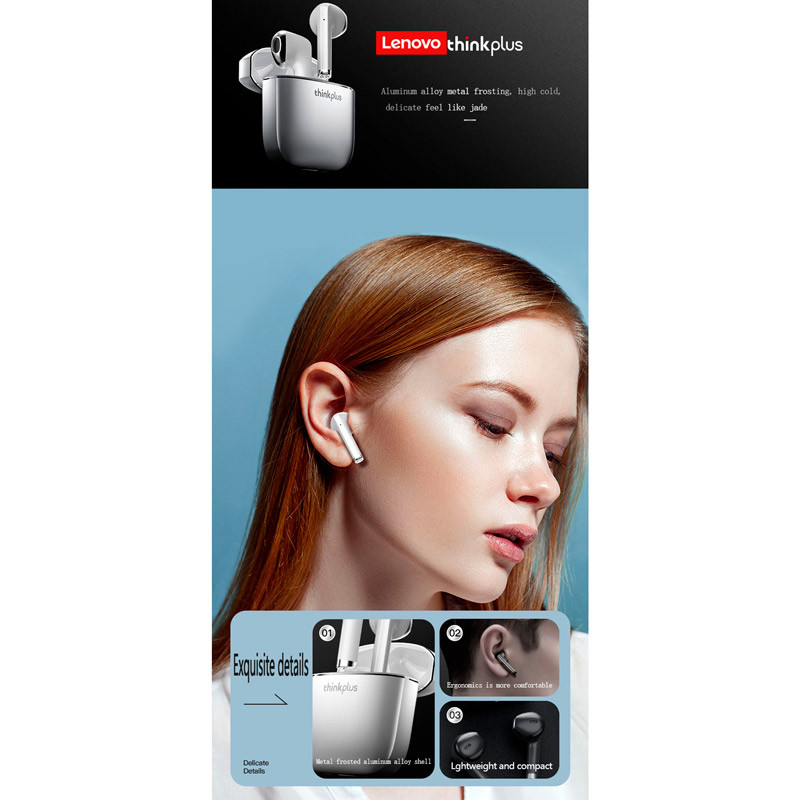 هندزفری بلوتوث دو تایی Lenovo ThinkPlus Live Pods XT99 TWS