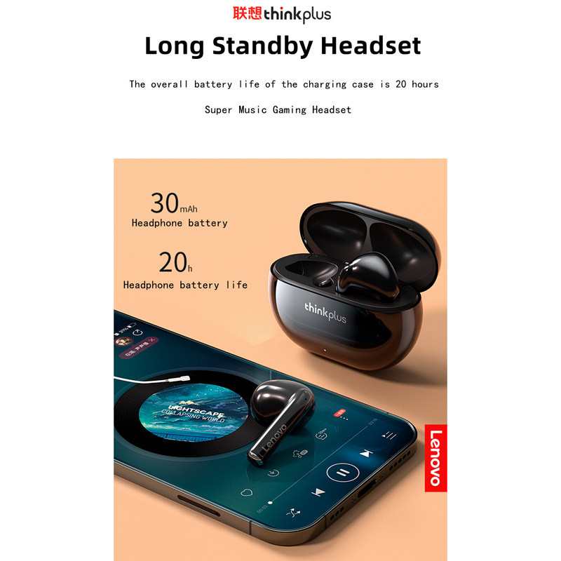 هندزفری بلوتوث دو تایی Lenovo ThinkPlus Live Pods XT93 TWS