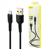 کابل میکرو یو اس بی Mossory M101V 2.4A 1m