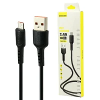 کابل میکرو یو اس بی Mossory M101V 2.4A 1m