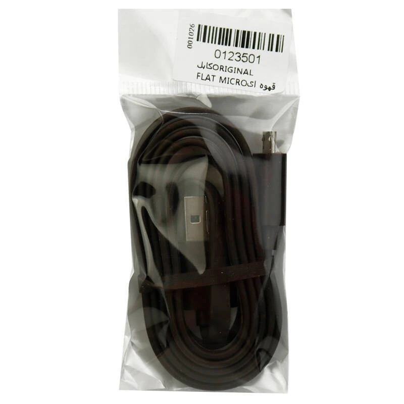 کابل میکرو یو اس بی اورجینال Brown 1m شرینک