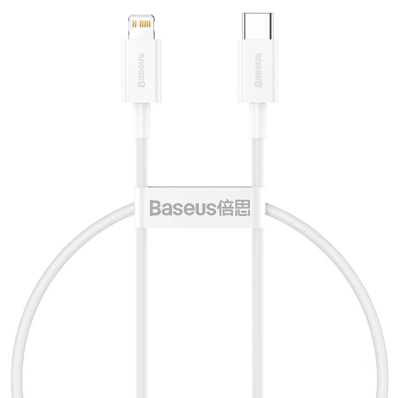 کابل کوتاه فست شارژ Baseus CATLYS Type-C to Lightning PD 20W 25cm
