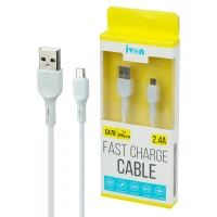 کابل میکرو یو اس بی فست شارژ Ivon CA78 2.4A 1m