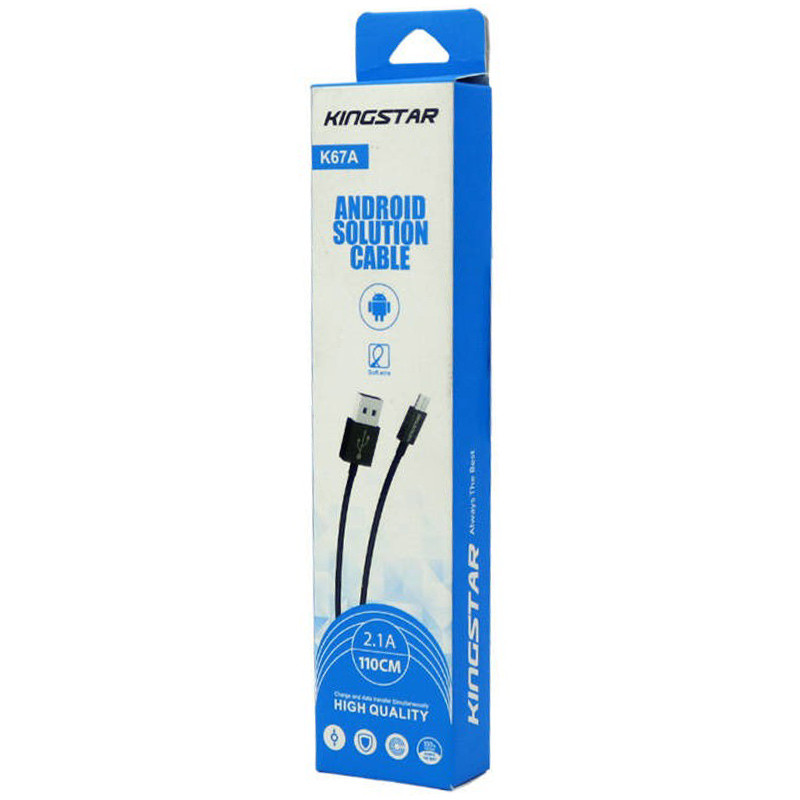 کابل میکرو یو اس بی KingStar K67a 2.1A 1.1m