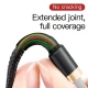 کابل کنفی آیفونی Baseus Cafule CALKLF-B 2.4A 1m پک شرینک