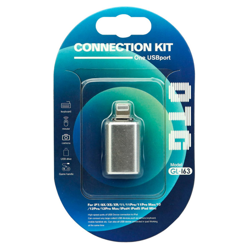 تبدیل Connection Kit GL-163 / JH-049 OTG USB To Lightning