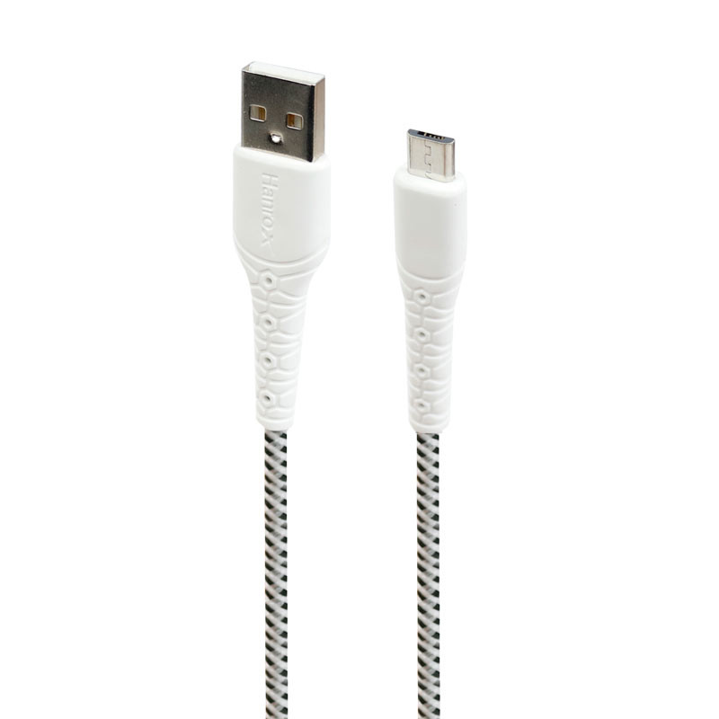 کابل میکرو یو اس بی فست شارژ Hanrox C10 3A 1m