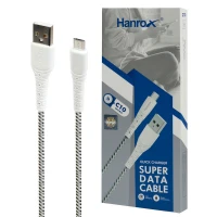 کابل میکرو یو اس بی فست شارژ Hanrox C10 3A 1m
