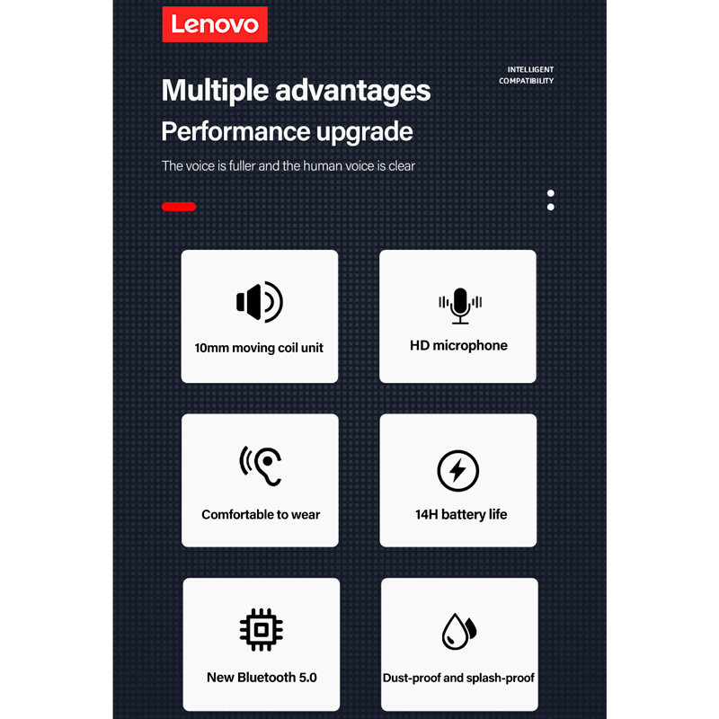 هندزفری بلوتوث دو تایی Lenovo ThinkPlus Live Pods PD1X TWS