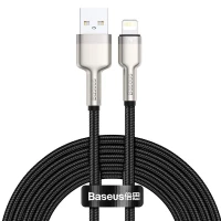 کابل آیفونی Baseus Cafule Series Metal CALJK-B 2.4A 2m