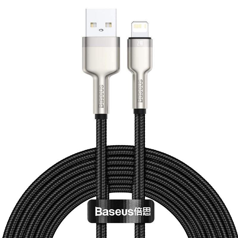 کابل آیفونی Baseus Cafule Series Metal CALJK-B 2.4A 2m