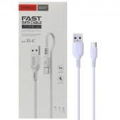 کابل تایپ سی فست شارژ Tranyoo X1-C 2.1A 1m