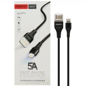 کابل آیفونی فست شارژ Tranyoo X7-I 5A 1m