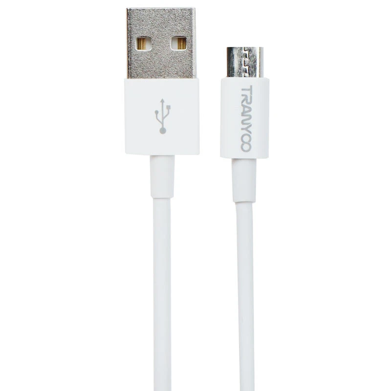 کابل میکرو یو اس بی فست شارژ Tranyoo X8-V 3A 1m