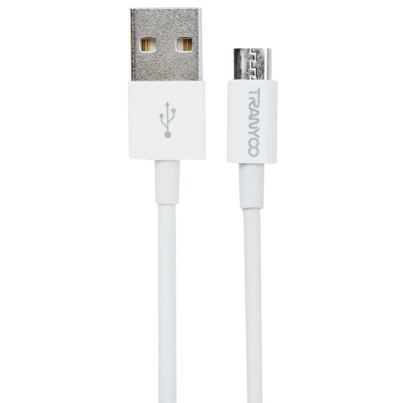 کابل میکرو یو اس بی فست شارژ Tranyoo X8-V 3A 1m