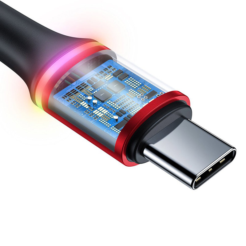 کابل Baseus Halo Data CATGH-H09 Type-C 5A 2m