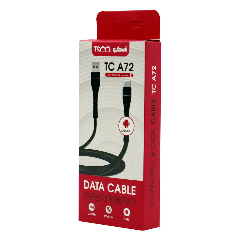 کابل میکرو یو اس بی TSCO TC A72 2.1A 1m