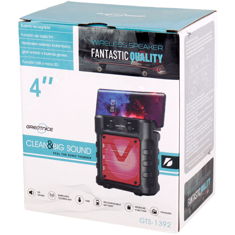 اسپیکر بلوتوثی رم و فلش خور Greatnice GTS-1392