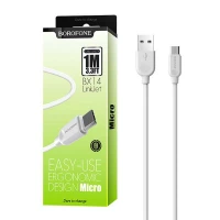کابل میکرو یو اس بی Borofone BX14 2.4A 1m